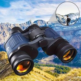 1PC Binoculars 60x60 Binoculars With Night Vision, Binoculars High-Powered Telescope Coordinate Hig (Option: Blue)