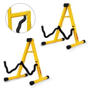 5 Core Guitar Stand 2PC A Frame W Soft Foam Arm Non Slip Rubber For Acoustic Electric Bass (Option: GSSYLW2PCS)