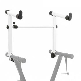 5 Core Keyboard Stand Adapter 2 Tier Adjustable Second Extension Add On For Digital Piano Stands (Option: White)